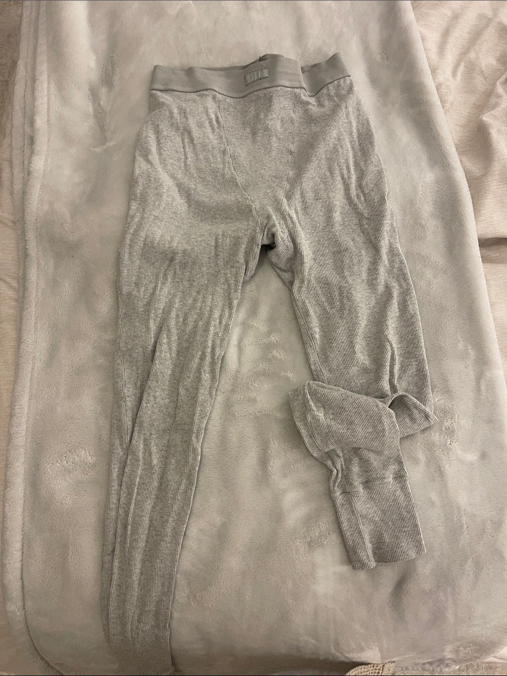 Skims Light Gray Thermal Leggings